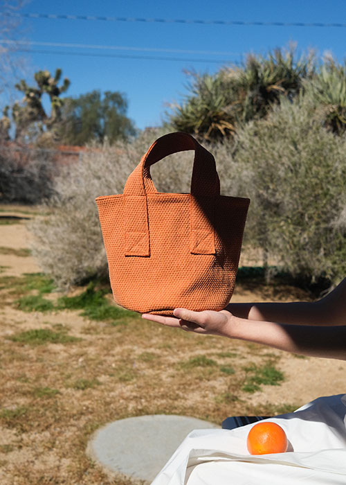 Basket Bag in Orange
